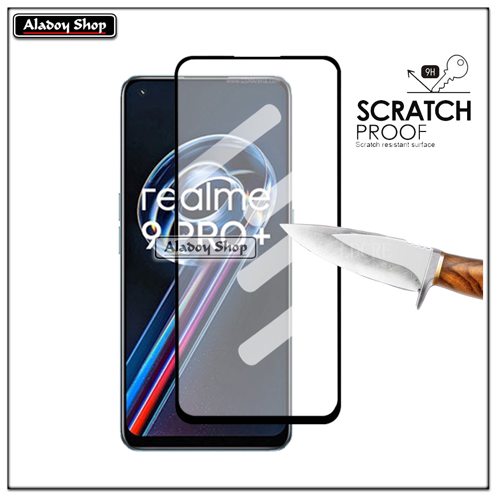 PAKET 2 IN 1 Tempered Glass Layar Realme 9 Pro Plus Free Tempered Glass Camera