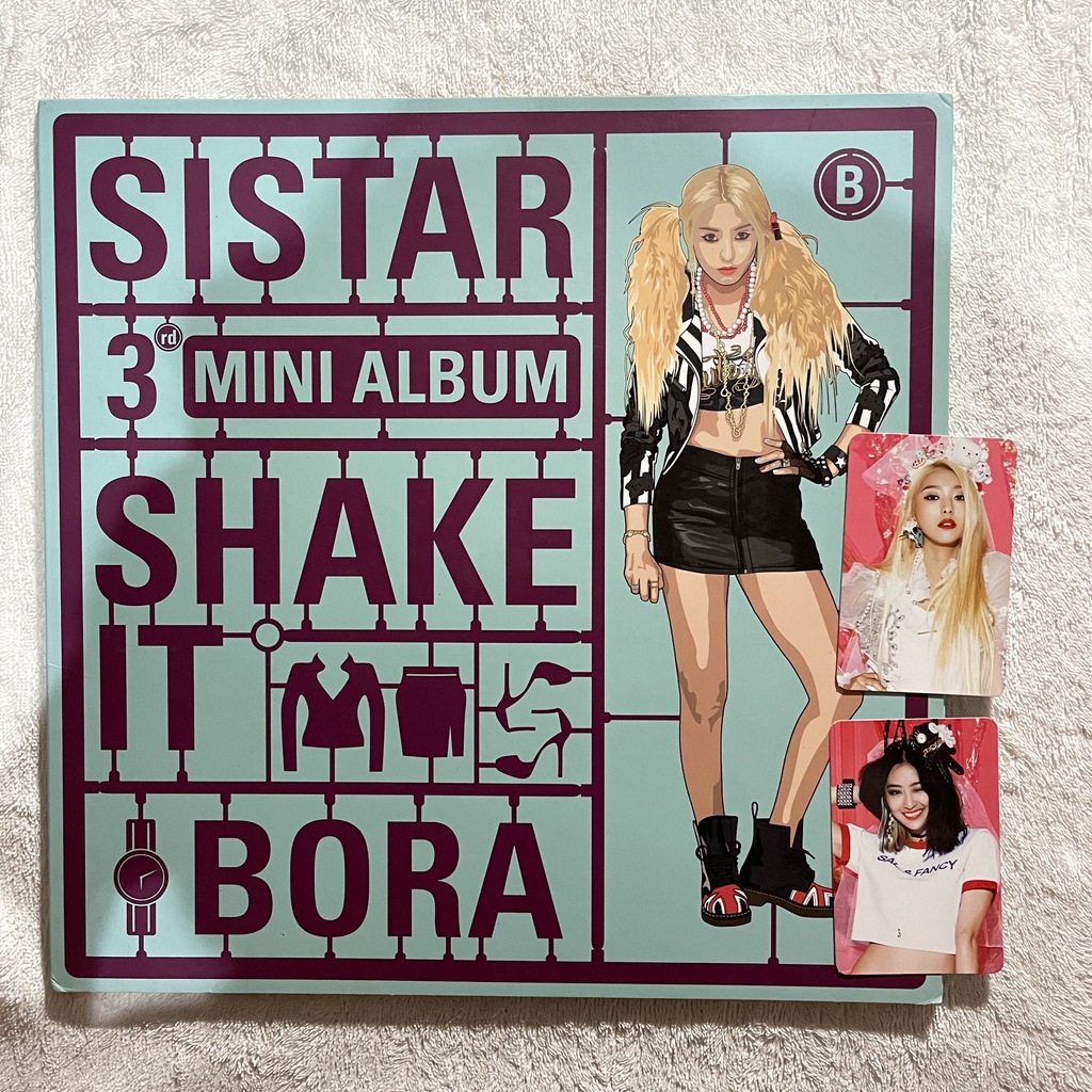 SISTAR SHAKE IT BORA VERSION WITH BORA DASOM PHOTOCARD ALBUM KPOP