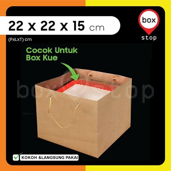 

Goodiebag Paper Bag Polos - Paper Bag Kue - Kraft Coklat