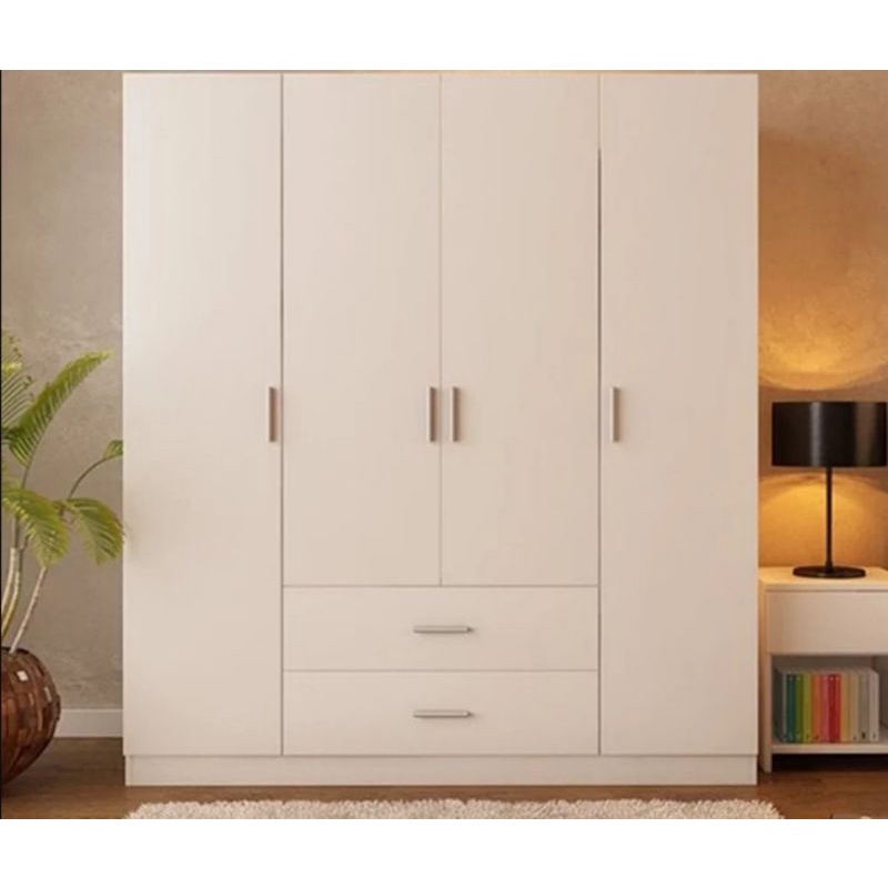 lemari pakaian minimalis 4 pintu