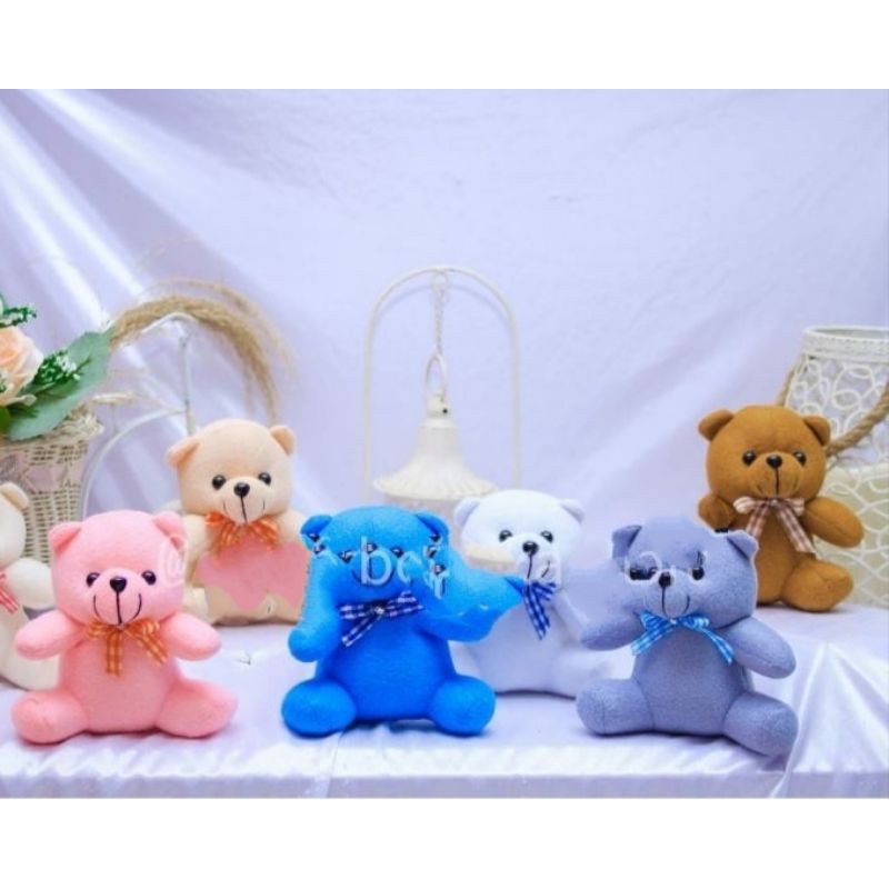 PROMO BONEKA TEDDY BEAR MINI 18 CM / Boneka bucket / boneka wisuda /  Boneka bear mini