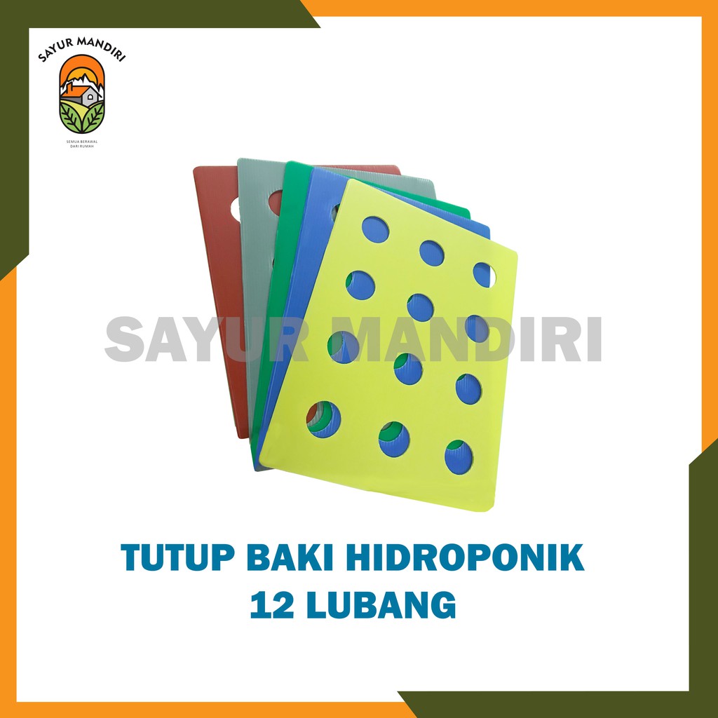 Tutup Baki Hidroponik 12 Lubang