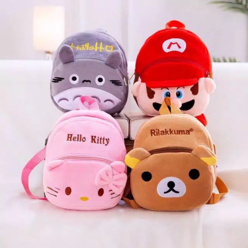 TAS RANSEL ANAK PAUD IMPORT GAMBAR BONEKA