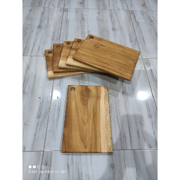 Serving Board / Talenan Kayu Mahoni Jati 30x20 pingul / Wooden Cutting Board KAYU UTUH