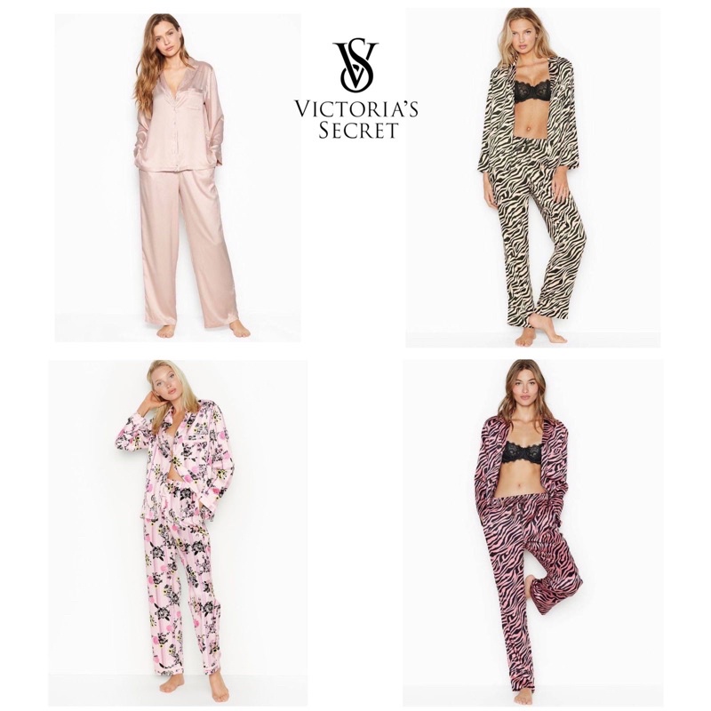 victoria secret pajamas piyama baju tidur branded set free eyemask