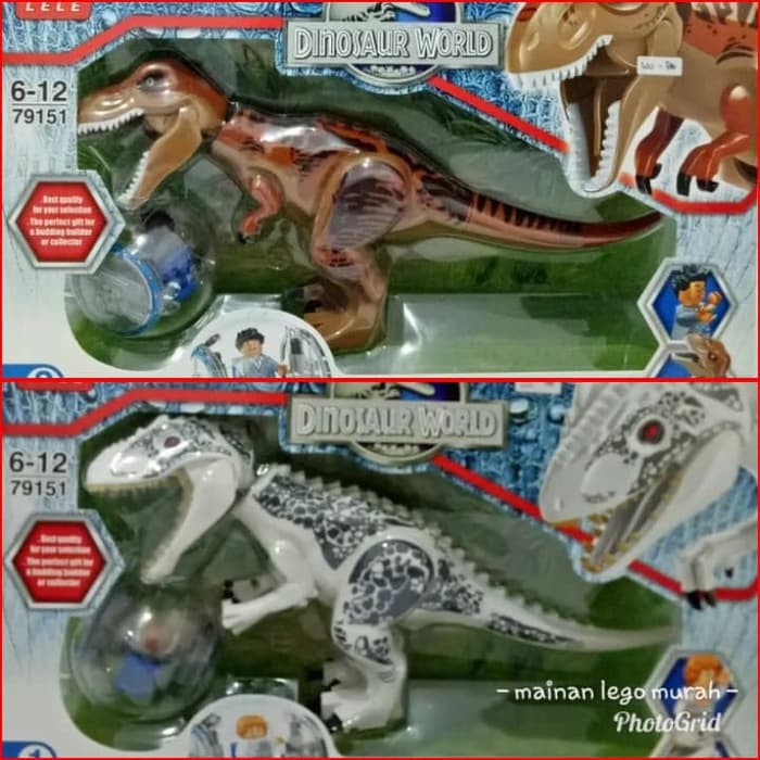 MLM-1244 Not Lego Carnotaurus T-rex Indominus rex Dino Dinosaurus Jurassic