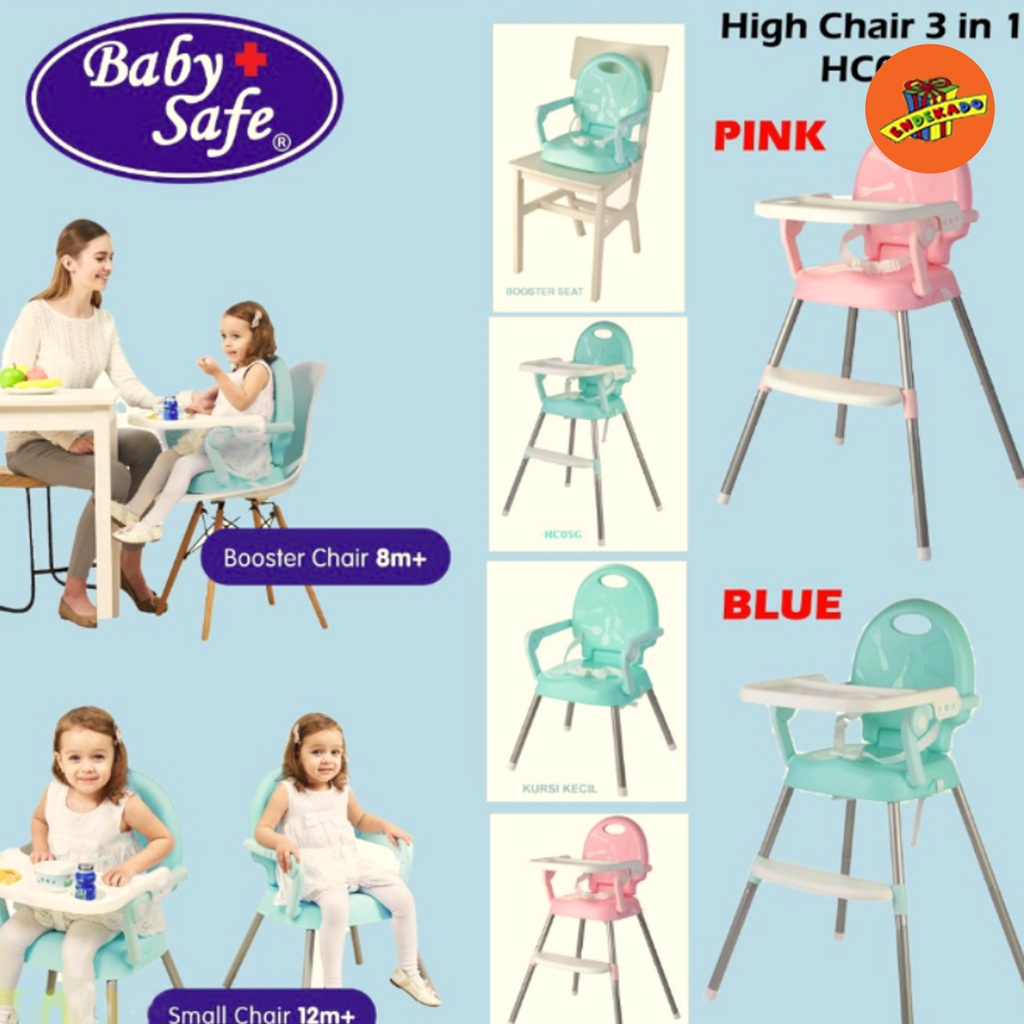 Baby Safe High Chair 3 in 1 Kursi Makan Bayi