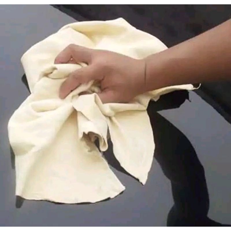 Kain Lap Chamois Kanebo jumbo Besar Berserat 43 x 32 CM Serap Tinggi