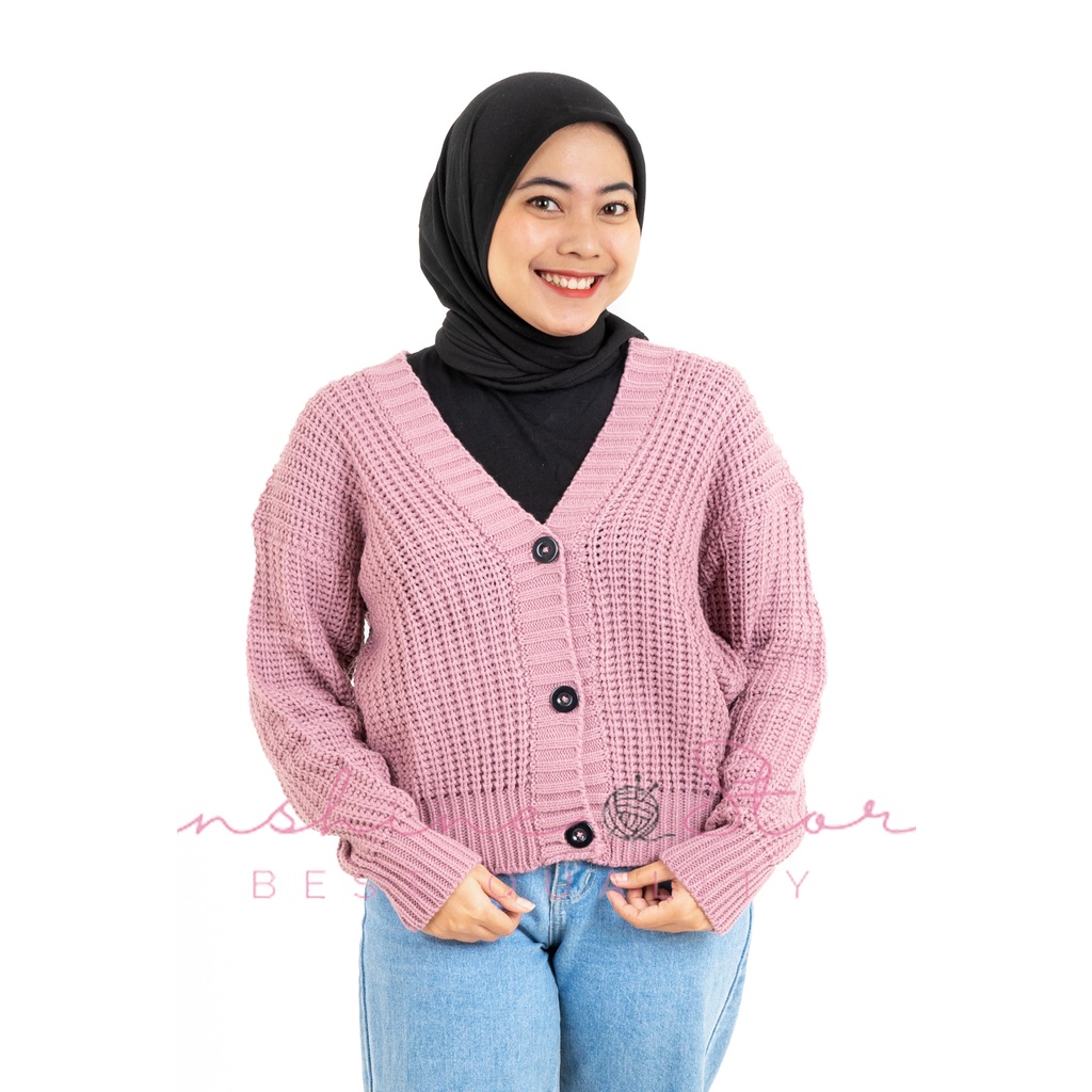 NARRA CARDIGAN  RAJUT PREMIUM TEBAL 3 GET