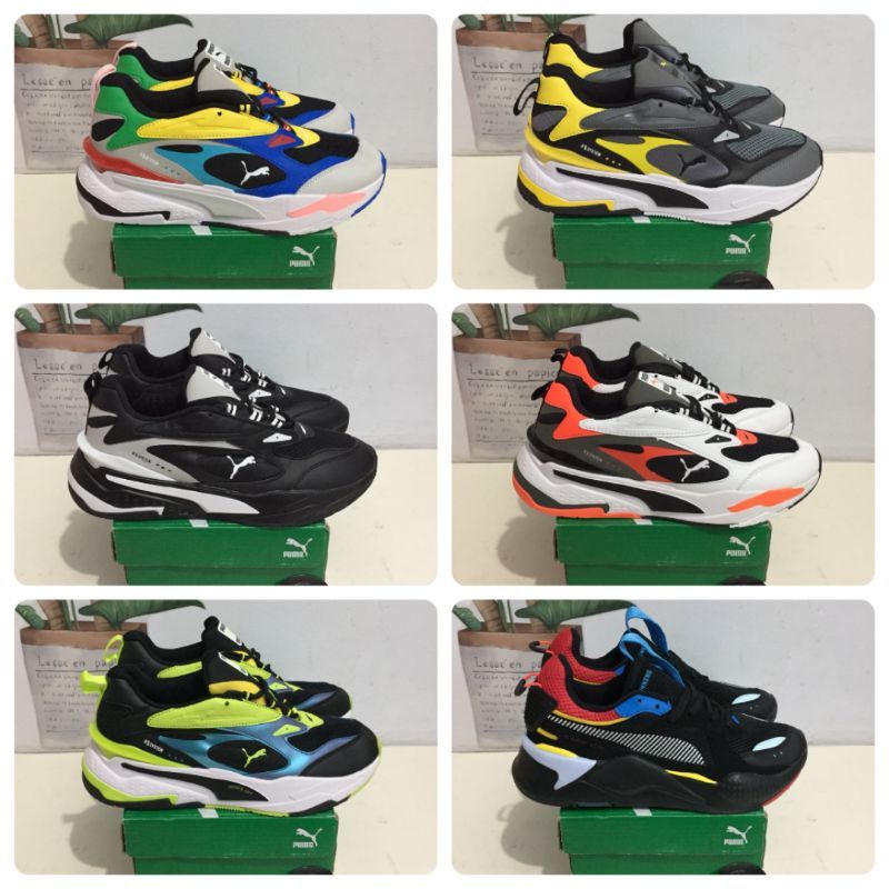 puma rs x white red black