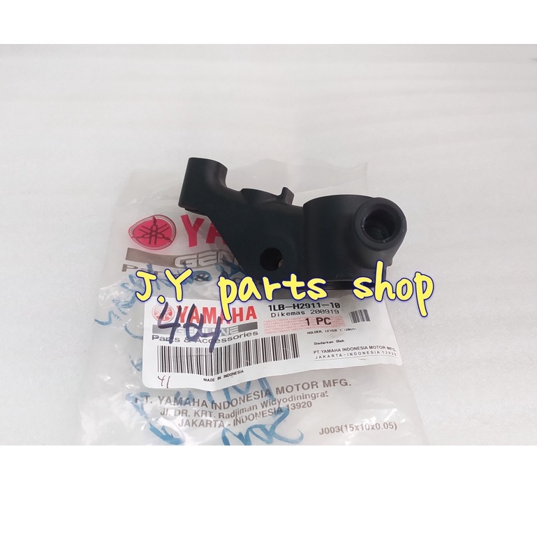 DUDUKAN HANDLE REM BELAKANG SPION KIRI FINO FI XRIDE 115 AEROX 125 155 LEXI ORIGINAL YGP 1LB-H2911-10