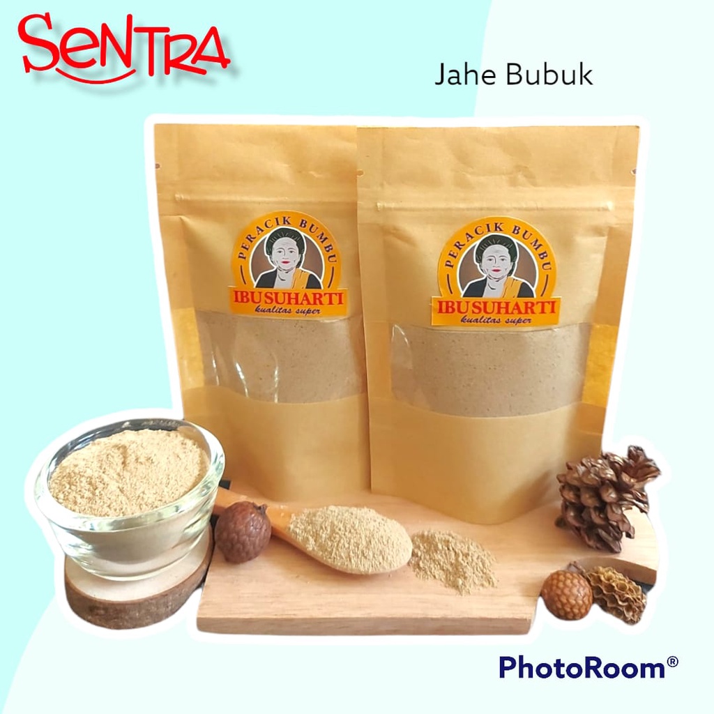 

(BUMBU DAPUR REMPAH-REMPAH) IBU SUHARTI - JAHE BUBUK MURNI / PURE GROUND GINGER KUALITAS PREMIUM