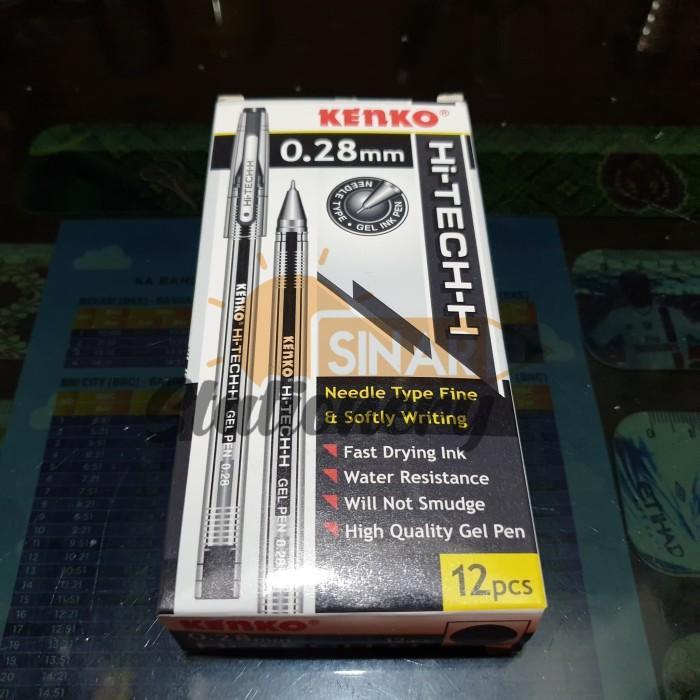 

Pulpen hitech kenko 0.28 hitam 1pak isi 12pc Berkualitas