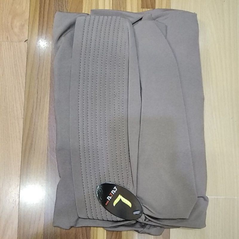Lulu Hijab New Umi Kulsum / Jilbab bergo khimar bahan stella-Coklat