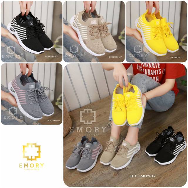 SEPATU EMORY Flyknit Sneakers .(bdg) HDLEMO2817 ORIGINQL BRAND