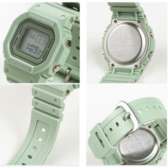 MARKAS J168 Jam tangan Digital Casual Jam Fashion LED Pria Wanita Jam tangan Couple