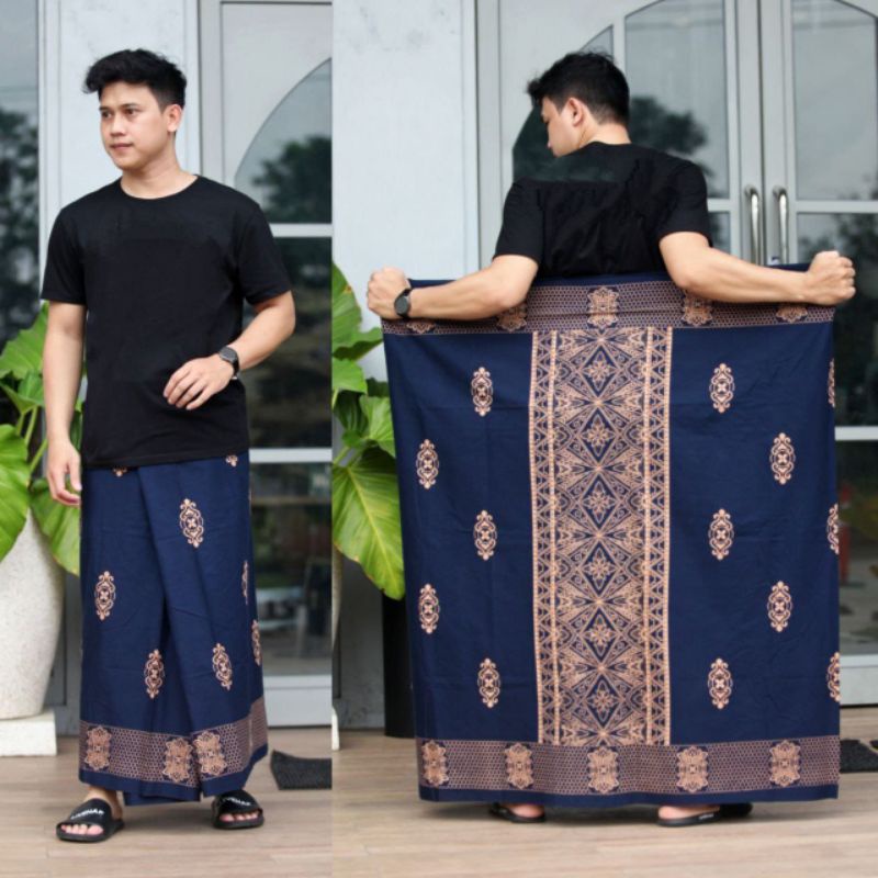 Jual SARUNG BATIK COWOK PRIA MOTIF SONGKET PALEKAT MURAH SIMPLE POLOS