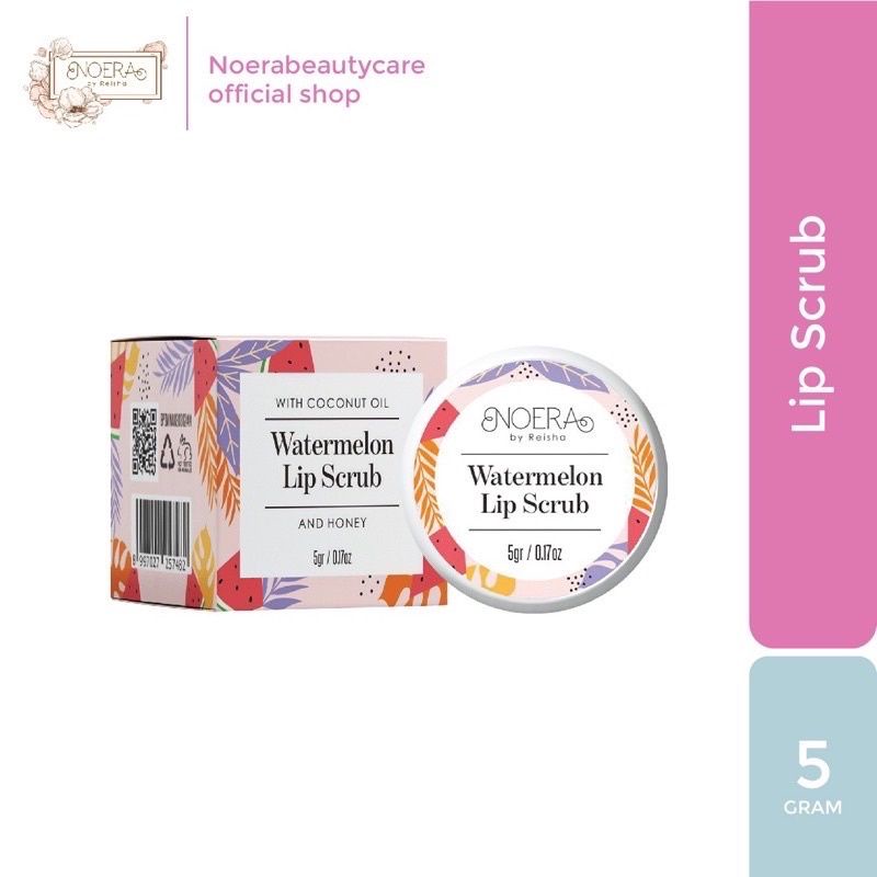 BPOM Noera Watermelon Lip Scrub  /Scrub Bibir BPOM