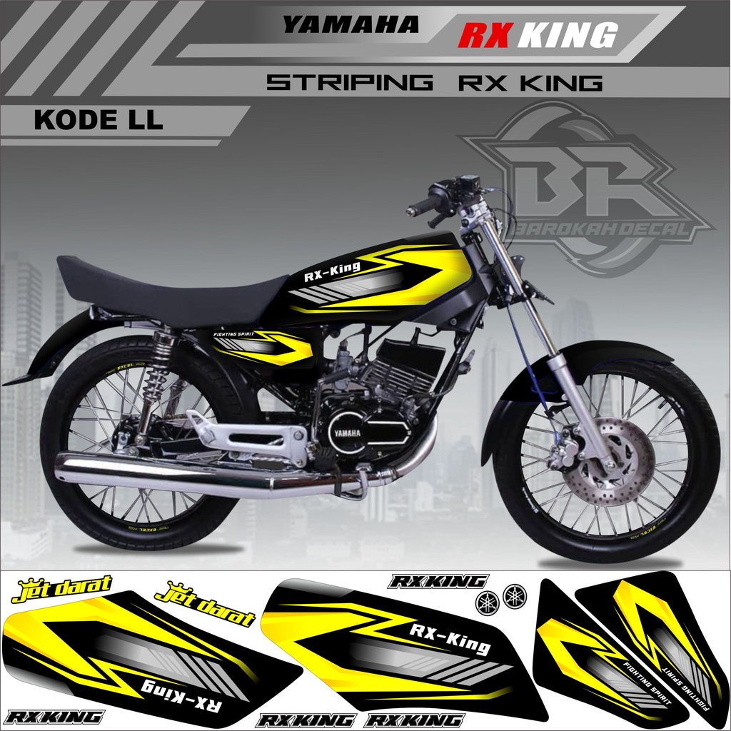 Sticker Rx King Variasi Stiker Lis Striping Rx King Kode LL