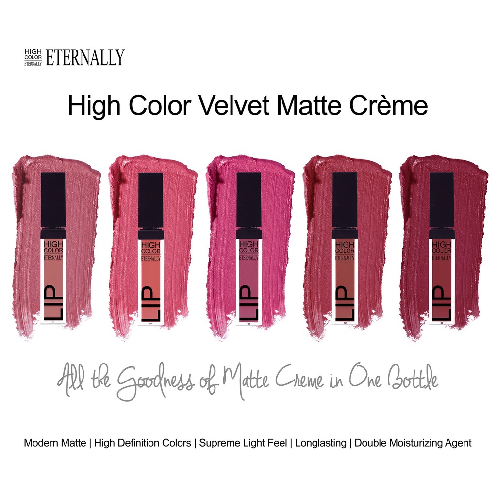 ETERNALLY High Color Velvet Matte Crème [LIGHTWEIGHT LIP CREAM] ✰ ascocobeauty ✰