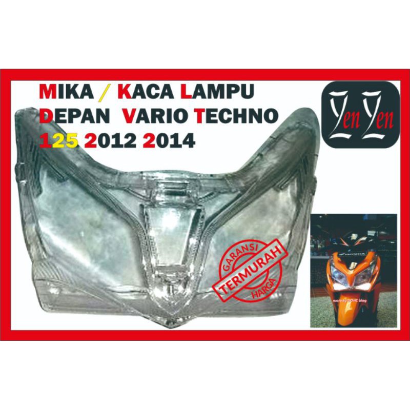 Mika Kaca Lampu Depan Vario Techno 125 FI 2012-2014