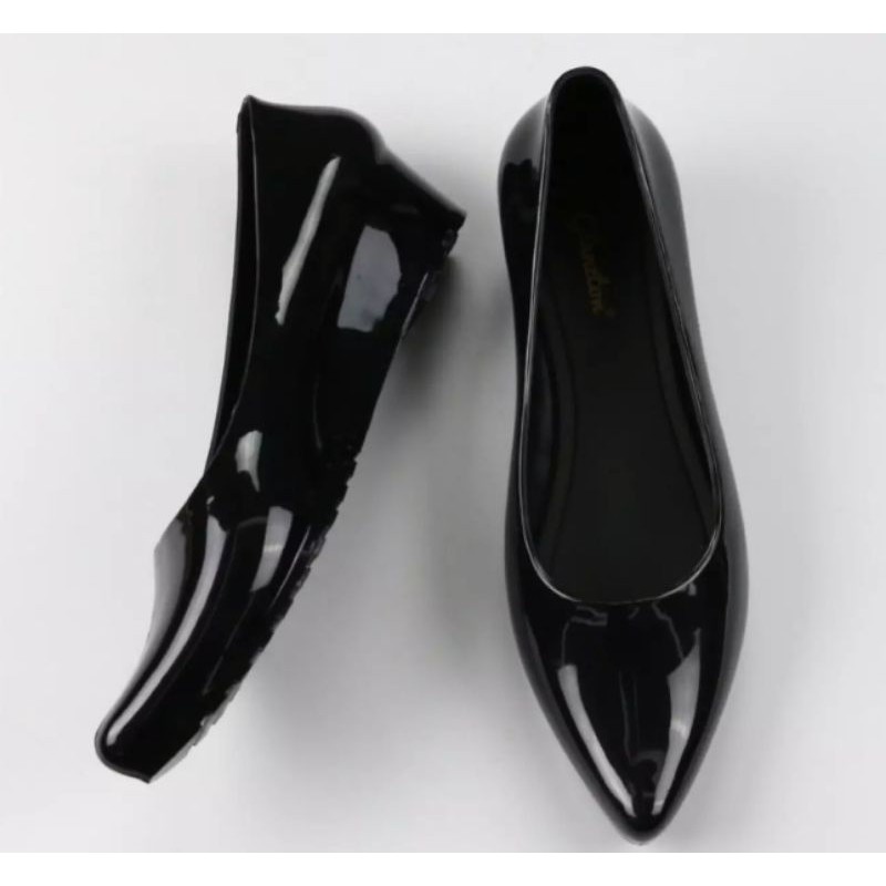 Sepatu Wedges 4 Cm Glossy L550-EQ (import)