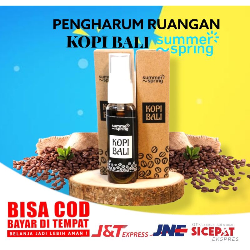 pengharum ruangan summer spring kopi bali spray | pewangi ruangan | kamar mandi | toilet | pengharum
