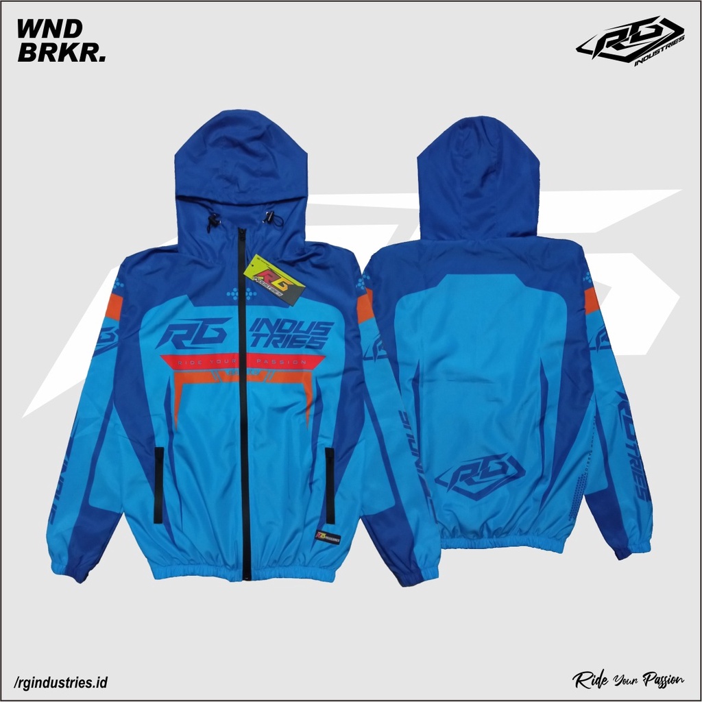 Jacket Running Printing jaket windbreaker waterproof RG INDUSTRIES CODE RG15J02