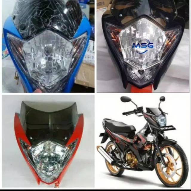 Kepala reflektor depan Suzuki Satria Fu 2014