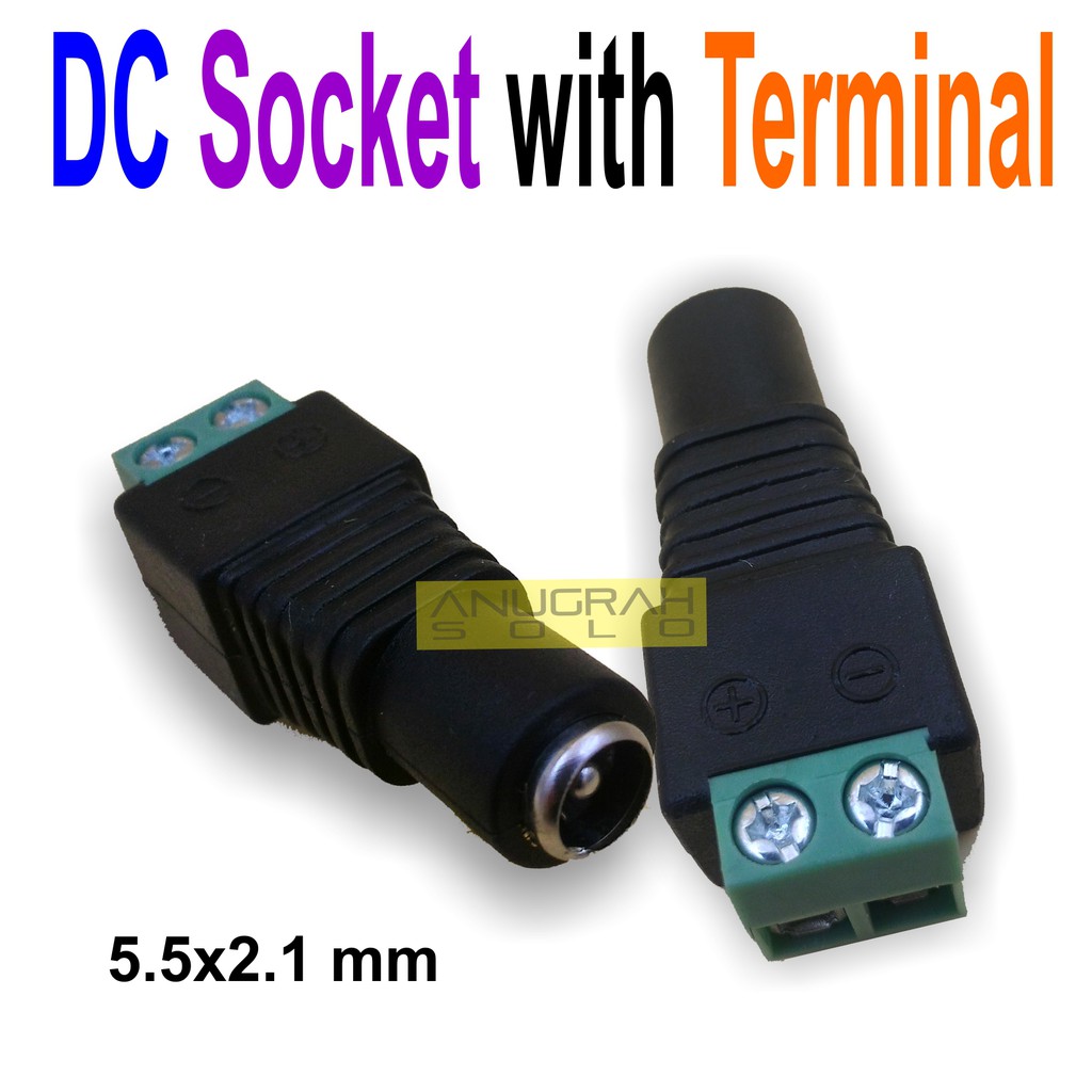 DC Female Connector 5.5/2.1mm with Terminal Soket DC Power Betina