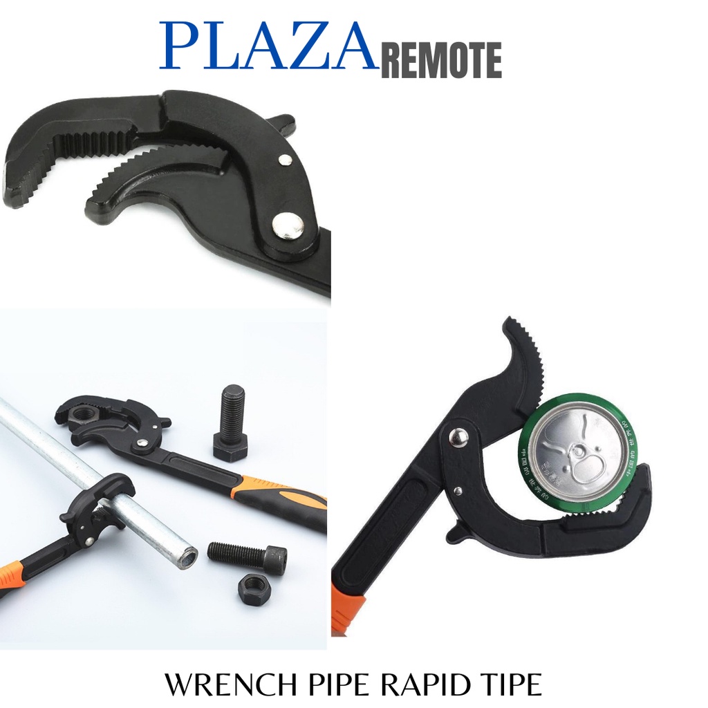 KUNCI PIPA LEDENG WRENCH PIPE  MODEL RAPID BUKAAN 14 MM - 30 MM 10 inch