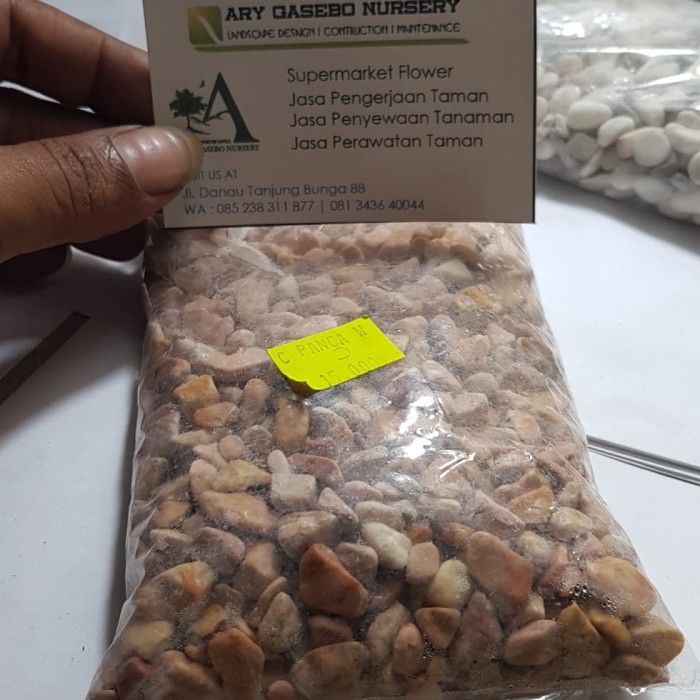 Batu hiasan taman | Batu coral warna coklat natural