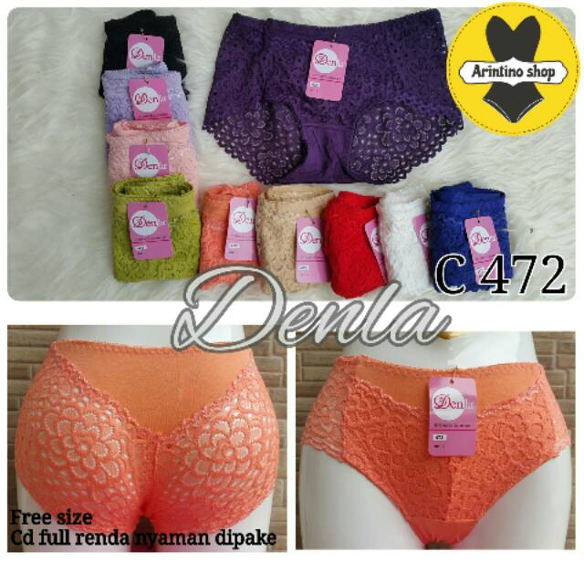  CD  Wanita Tally 472 Renda Brukat Transparan  Cd  Cewek 