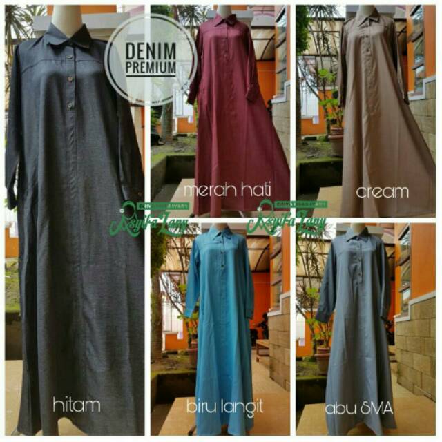 Gamis Denim by Asyifa Lany