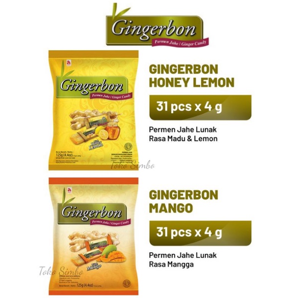 

Permen jahe Gingerbon Ginger Candy rasa mangga dan lemon