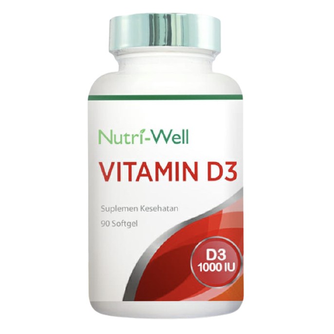 Nutriwell Vitamin D3 1000IU 90 SOFT GEL