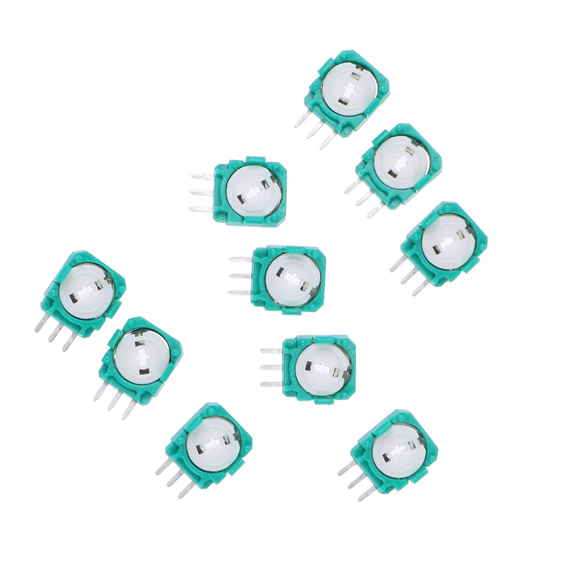 (LUCKID) 10pcs potentiometer joystick Warna Hijau Untuk PS4 XBOX ONE