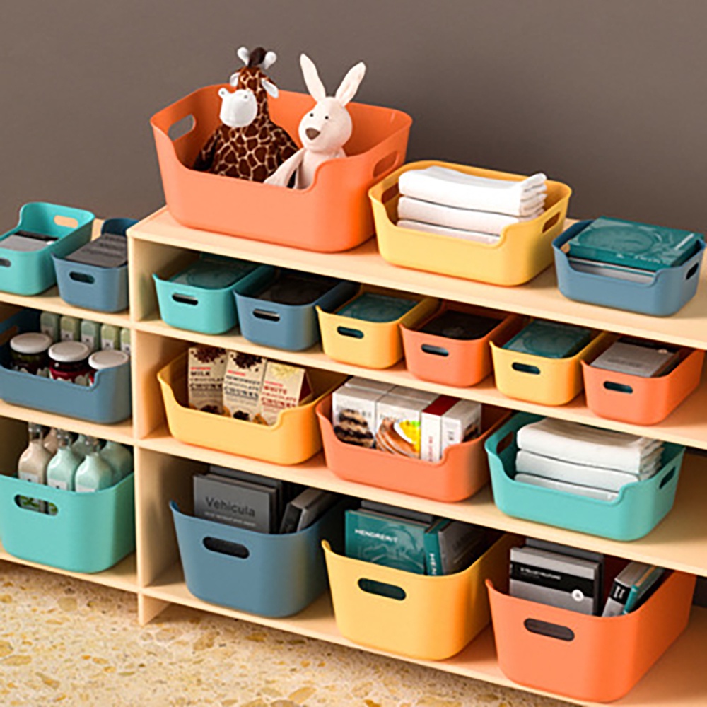 Cosmetics, Jewelry, Office Stationery assortment organizer Container/ Multi-purpose Snacks Sundries Desktop Storage Box for Bathroom, Kitchen, Closet, Office, Etc.