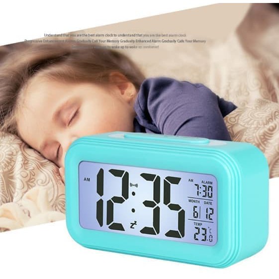 Jam Meja Digital / Desktop Smart Clock / Jam Meja Alarm LED Weker Anak