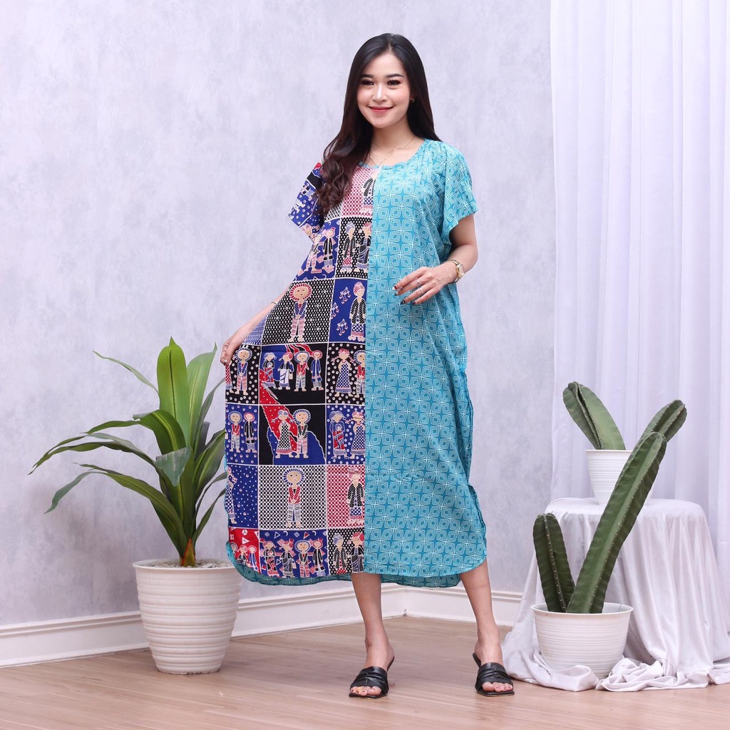 Daster Tedjo Memories Homedress Kelelawar Baju Tidur Rayon Pastel Baju Tidur Kartun Jumbo Santai