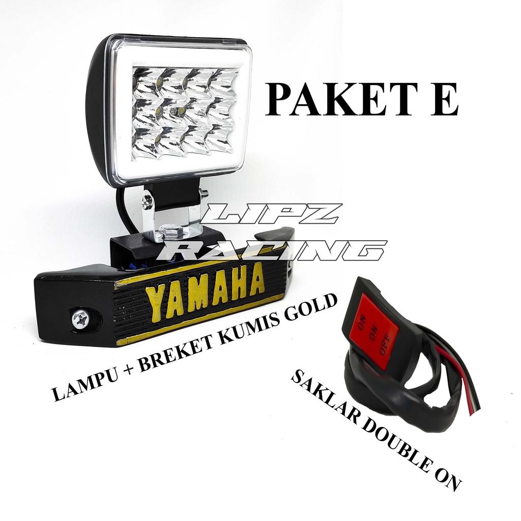 PAKET LAMPU LED MODEL TIPE 4649 + STOP LAMP + SAKLAR DOUBLE ON UNTUK RX-KING SRIES