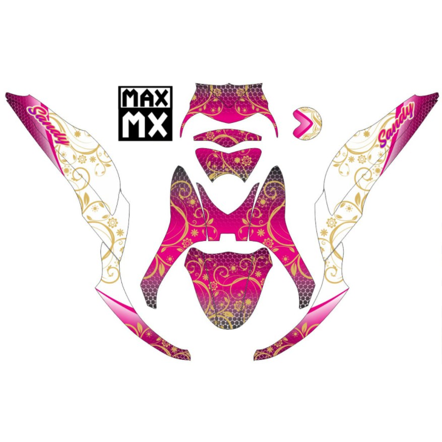 Decal Stiker Mio Fino Injeksi Dekal Variasi Stiker Fullbody pink