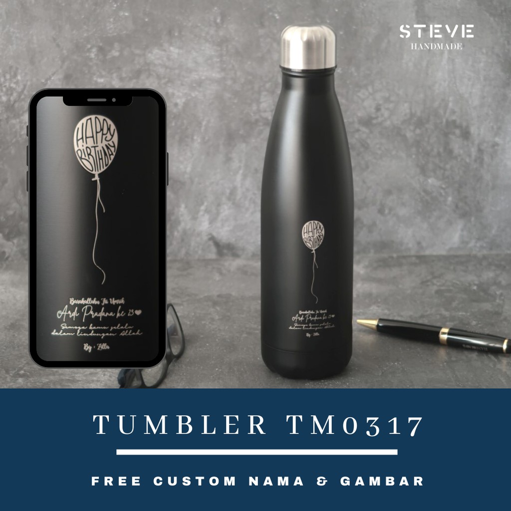 Botol minum stainless termos vacuum tumbler travel mug TM0317