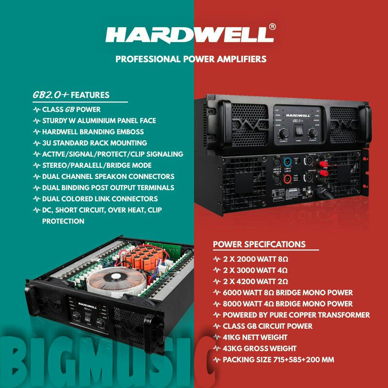 Power Hardwell GB2.0+ Original Amplifier Hardwell GB 2.0 + Class GB