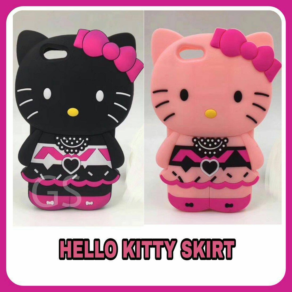 Promo Murah Silicon 3D Hello Kitty Skrit For VIVO   Y71 / silikon tebal karakter lucu / case anak anak warna biru / pelindung hp