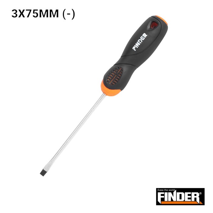 OBENG MINUS (-) FINDER CHROME VANADIUM 3INCX75MM