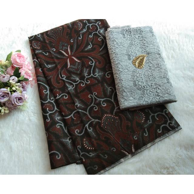 Batik songket halus printing mix Brokat renda Ori bridesmaid