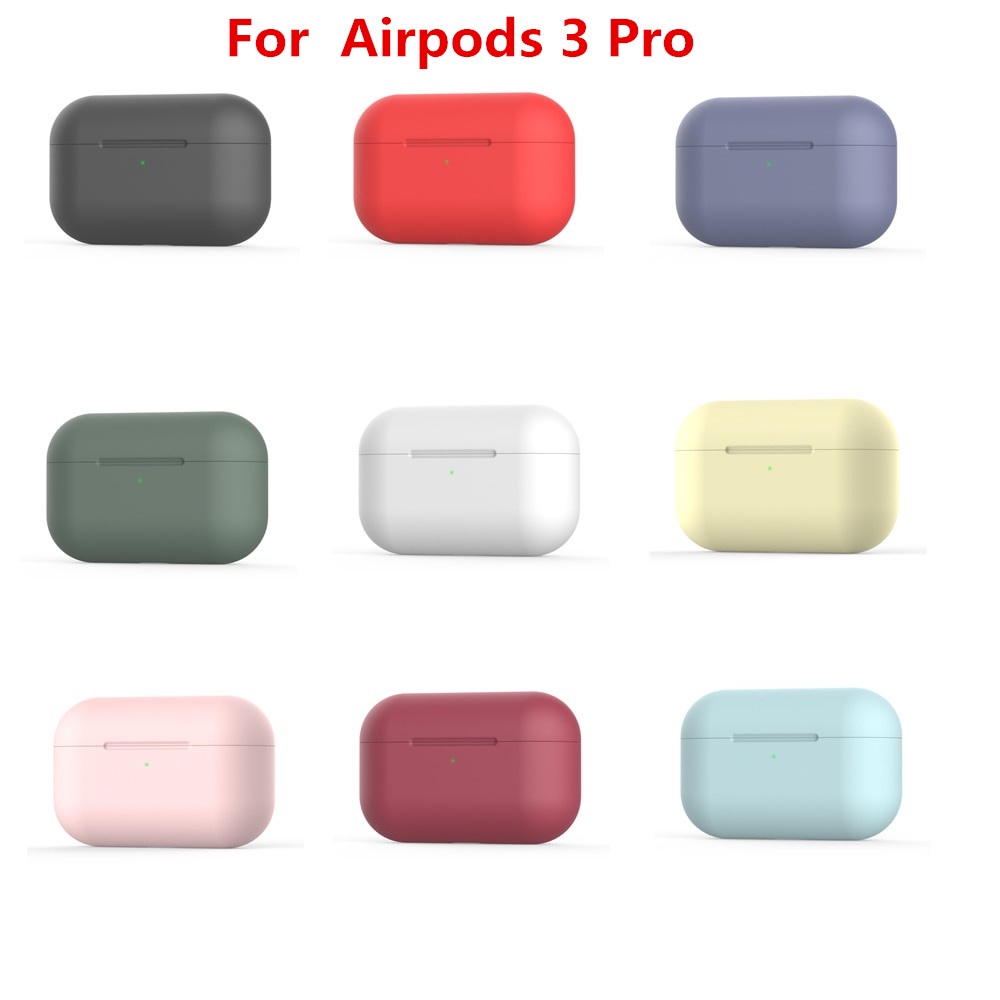 Silicone Cover Case untuk Airpods 3 Pro Case Nirkabel Bluetooth untuk Airpod Airpods Pro Earphone Aksesoris Dengan Stiker Anti-debu