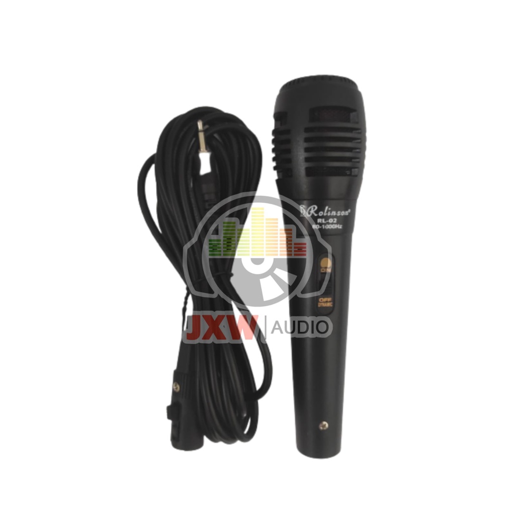 MIC KABEL MURAH ROLINSON RL 02 JACK KECIL 3,5 MM / MICROPHONE ROLINSON RL-02 / RL02