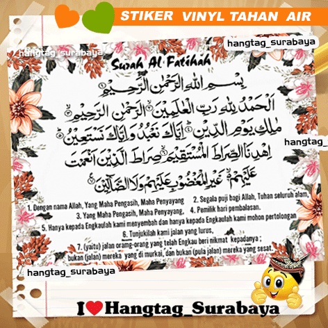 

Stiker Surah Alfatihah
